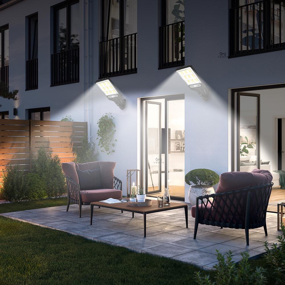 Super Bright 3 Modes Solar Lighting for Garden Garage Security Lighting 600000LM Remote Control Solar Sensor Street Lamp Outdoor
