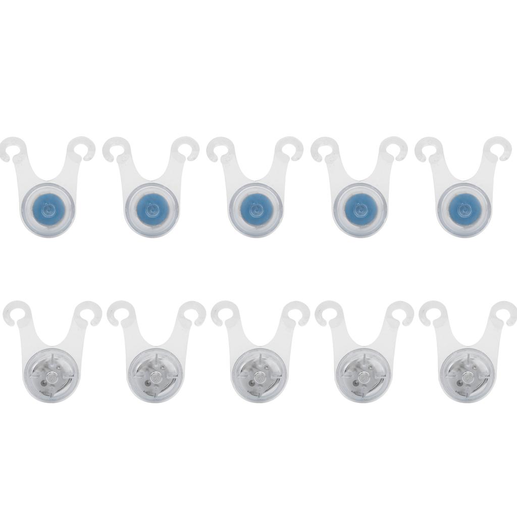 10pcs LED Camping Rope Hanging Light Outdoor Silicone Camp Tent String Rope Warning LightsBlue