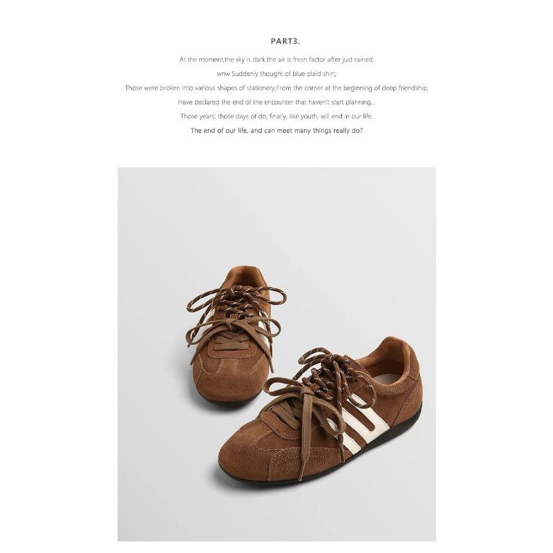 Women S Vintage Cowhide German Training Sneakers Casual Racing Shoes