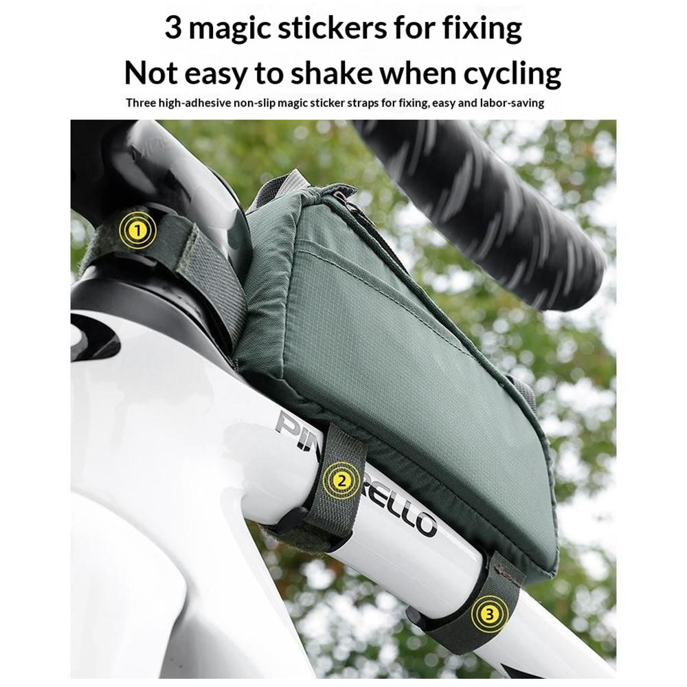 ESLNF 07CF0028 Bike Top Tube Bag Waterproof Large Capacity Front Frame Bag for Mountain Road Bicycle Outdoor Cycling Accessories