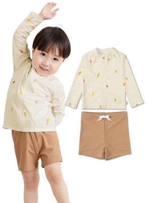 Keratta Ibul Baby Badeanzug, UV-Schutz-Badeanzug, Badehose für Mädchen und Jungen (JP, Höhe, 90cm, Baby, Eiscreme)