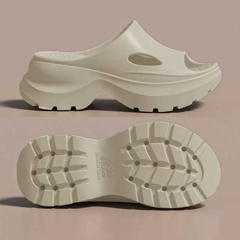 Super Thick-bottomed Cool Slippers Summer Indoor Home Non-slip and Deodorant Outer Wear Fashionable Height-increasing Cool Slippers