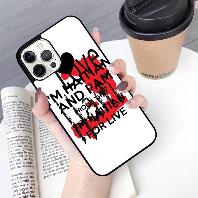 

Keep calm I m Haitian Haiti Flag Phone Case Cover for iPhone 17 Air 16 16e 15 12 11 13 14 Pro Max Apple Plus Coque iPhone 13