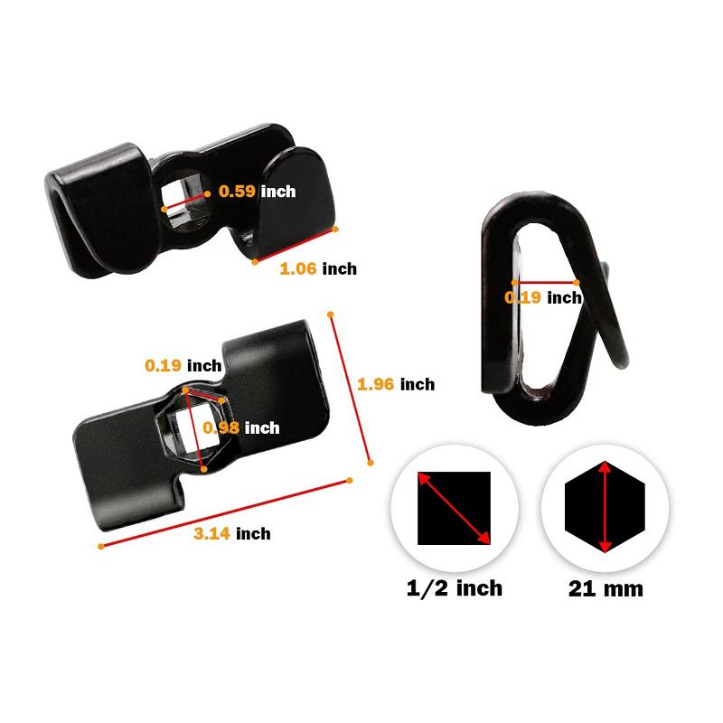 Wrench Extender Adaptor for 1/2 Inch Drive Breaker Bars Universal Wrench Extender Adaptor for Cheater Bar Wrench Extension Tool