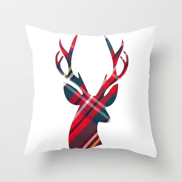 New Christmas Polyester Pillowcase Car Pillow Sofa Cushion Christmas Gifts