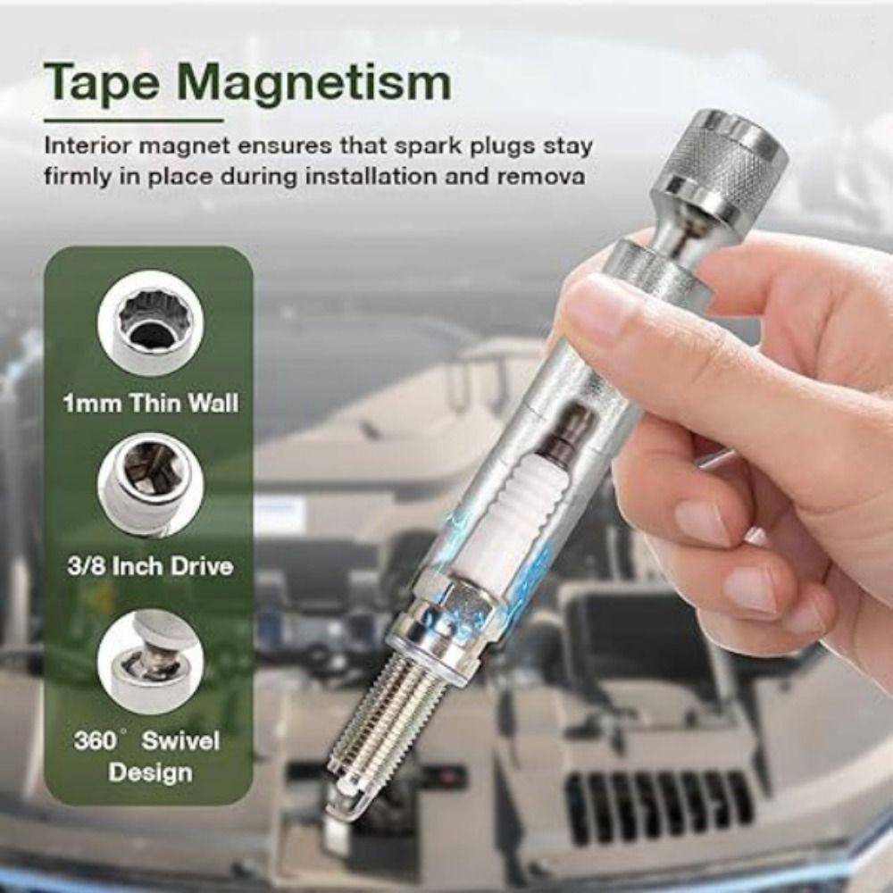14mm 16mm Set Spark Plug Socket Magnetic Design Flexible Socket Automotive Maintenance