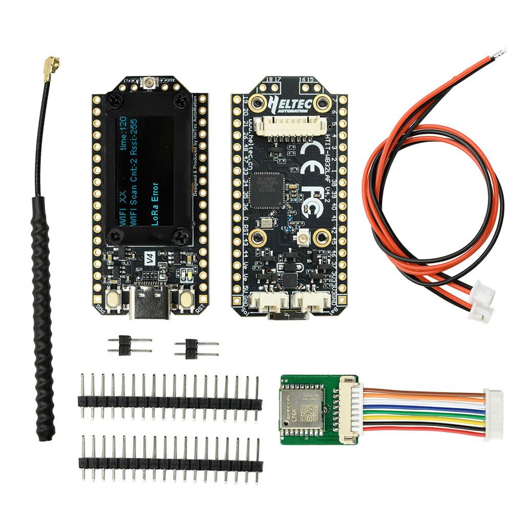 New Heltec V4 0.96inch OLED Solar Powered LoRa 32 Dev-Board GPS ESP32 SX1262 WiFi BLE Low Power For Arduino IoT Meshtastic
