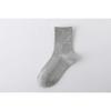 1Pair Children's Socks Spring Summer Thin Mesh Breathable Boys Girls Middle Tube Cotton Socks Black White Grey Student Sports Socks