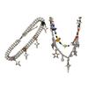 Aesthetic Jewelry Y2k Style Star Pendant Necklace Double Layer Necklace Chain Necklaces Perfect for Wedding Party Daily