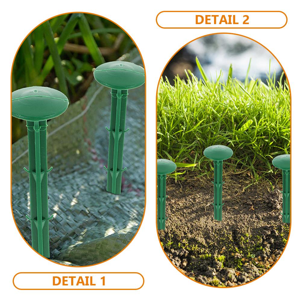 150pcs Ground Stakes Plastic Garden Spikes Landscape Pegs Tent Fixing Tools Camping Stakes Greenhouse Gardening
