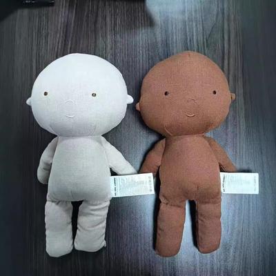 GOMMU Cotton Linen Plush Soothing Doll for Babies