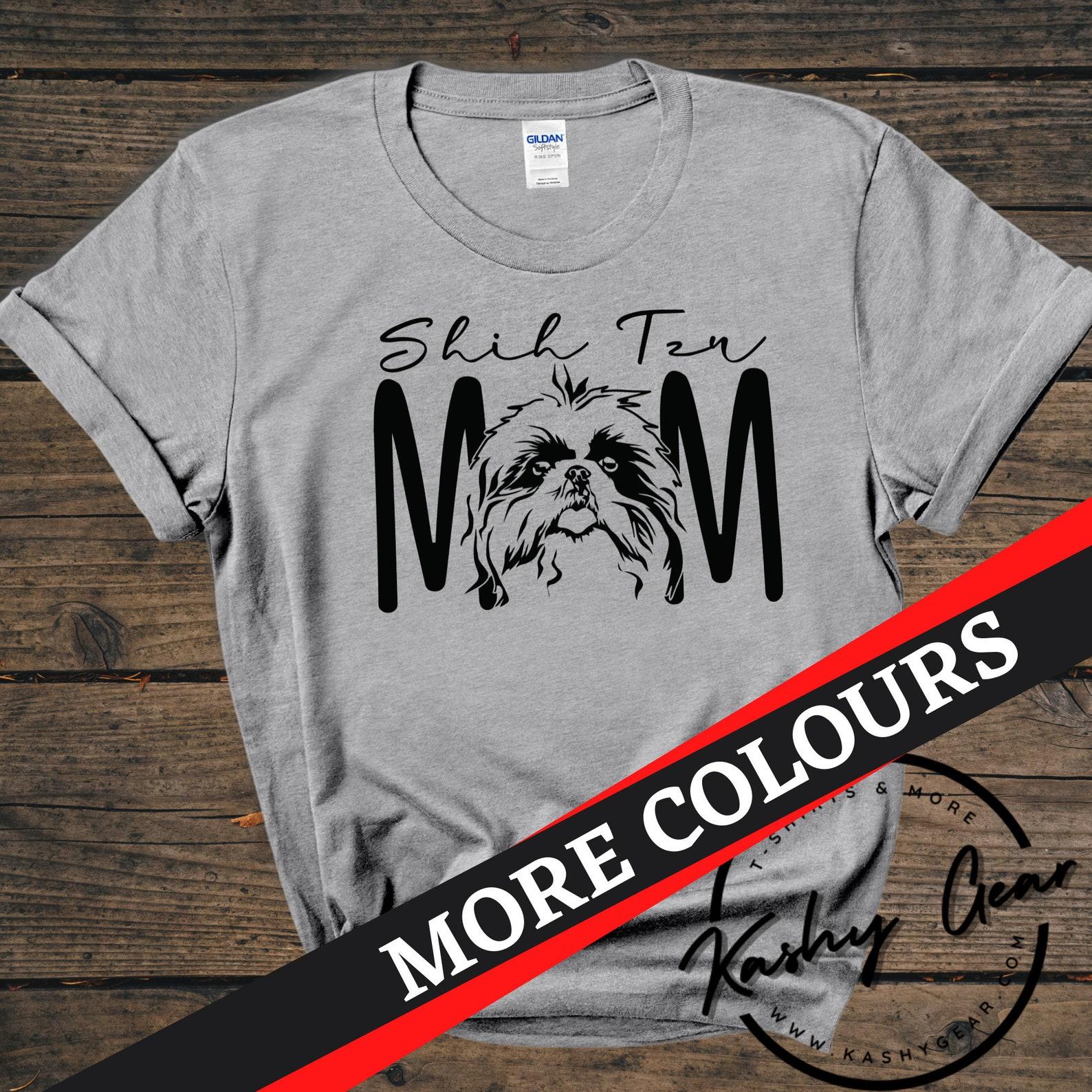 Shih Tzu Mom Shirt | Shih Tzu Dog TShirt | Dog Mama | Custom Personalized Tee | Gift For Dog Lovers T Shirt XL