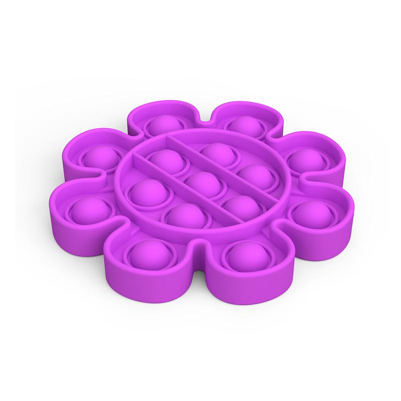 Rainbow Pop Push Bubble Fidget Toy - Anti Stress Relief Sensory Toys For Adults, Kids, Children & Special Needs