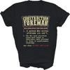 Construction Foreman Funny Definition Unisex Shirt Gift Women Men
