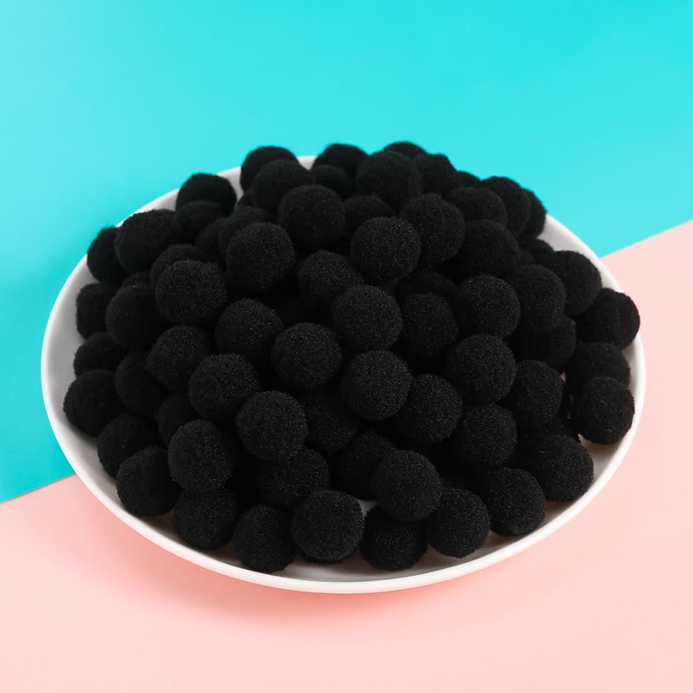 50pcs 10/15mm Multicolor Soft Fluffy Ball Pompom Plush Balls for DIY Sewing Holiday Decorations and Jewelry Making Supplies