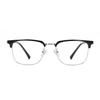 Prescription 0 -0.5 -0.75 To -6.0 Half Frame Square Nearsighted Glasses For Men Retro Anti Blue Rays Myopes Lunettes Male