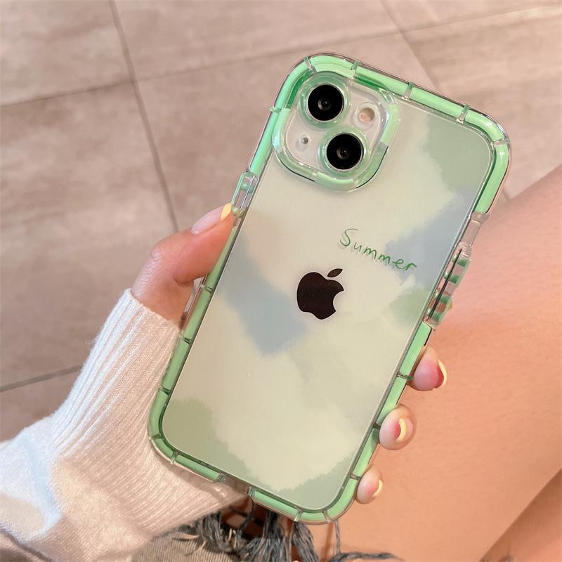 Cute Watercolor Flowers Phone Case For iPhone 11 12 13 Pro Max XS Max X 14 15 Pro MAX Luminous Hard Shockproof Bumper Back Cover