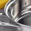 Stainless Steel Hot Pot Thicken Bottom Universal Stainless Steel Casserole with Lid 10.2in