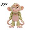 Exquisite Printed Texture Ornament 3D Articulated Monkey Figurine, Multi-Color Cartoon Animal Model with Fun Poseable Movable Joints, Stress