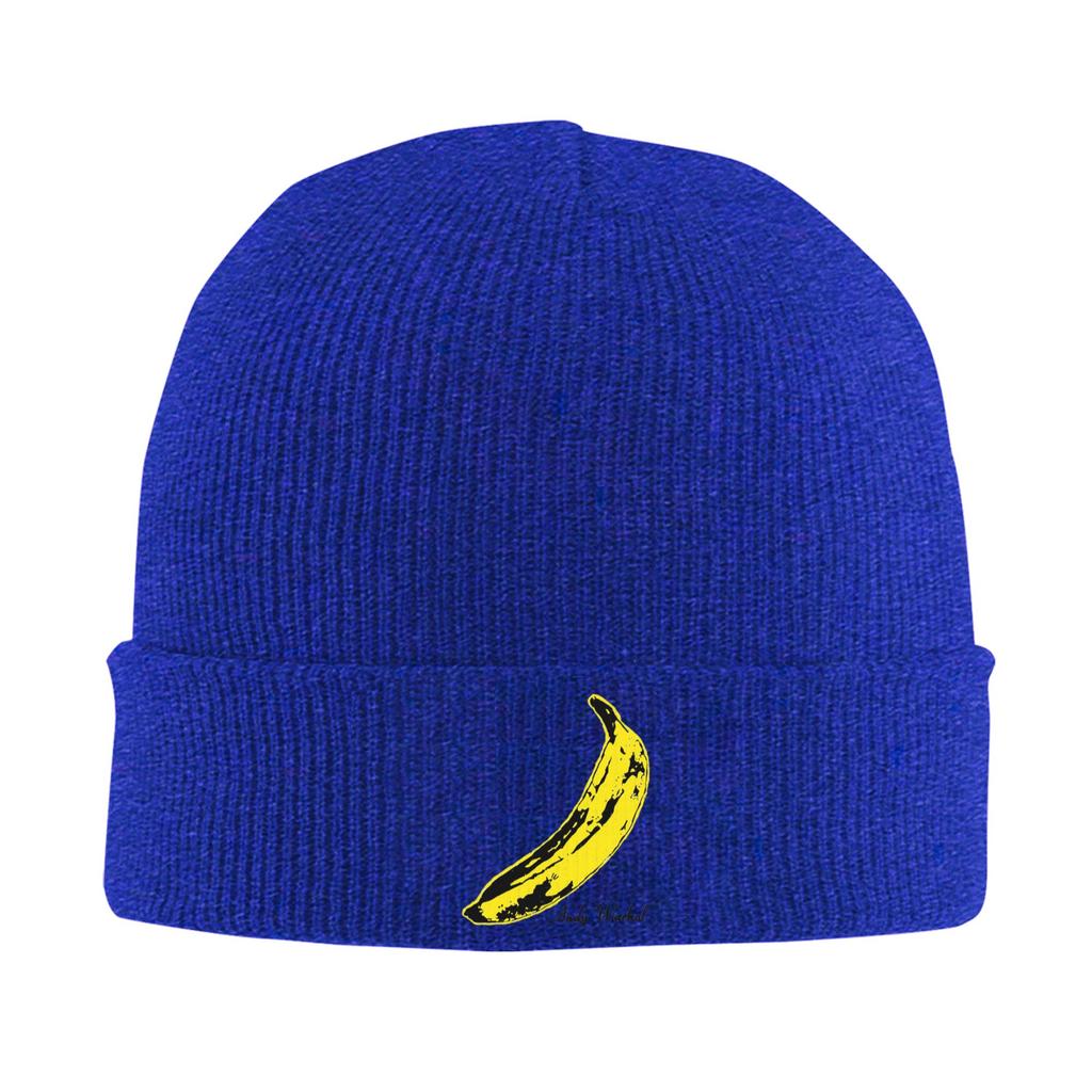 Andy Warhol Sunset Cat Cattle Banana Warm Knitted Cap Winter Knit Bonnet Hat Skullies Beanies Hip Hop Caps for Unisex