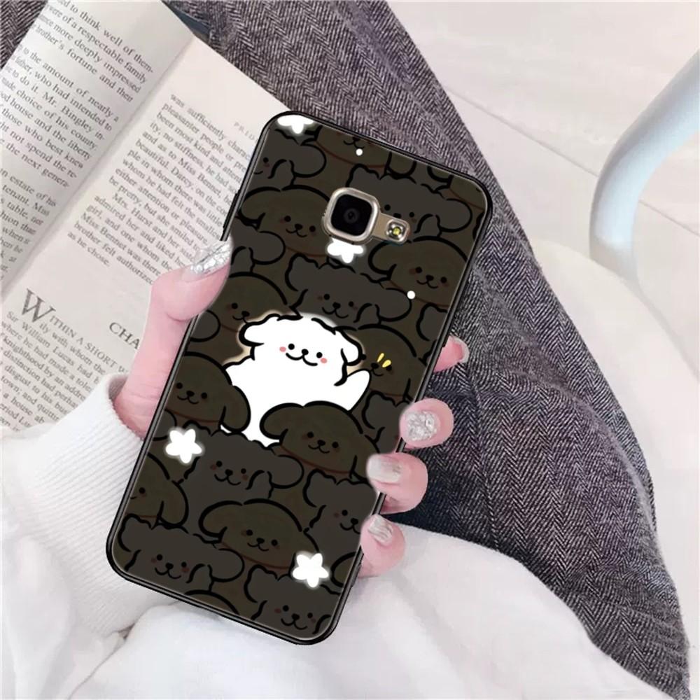 Line štěně maltézský roztomilý Pouzdro na telefon Pro Samsung A 13 21 30 31 32 51 52 53 70 pro Huawei Honor 50 60 70 pro OPPO vivo