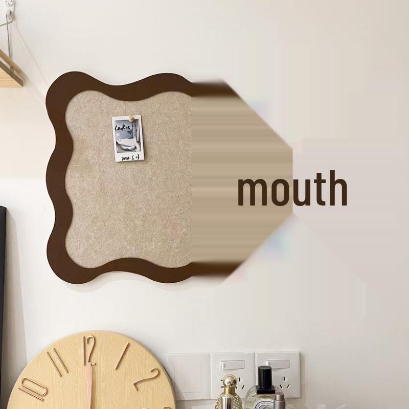 Selbstklebendes Bambus-Filz-Wanddisplay für Fotos und Nachrichten