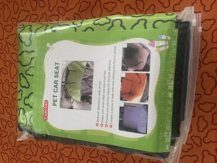 

Oxford Fabric Double Layer Waterproof Dog Car Backseat Cover Safety Pad Black