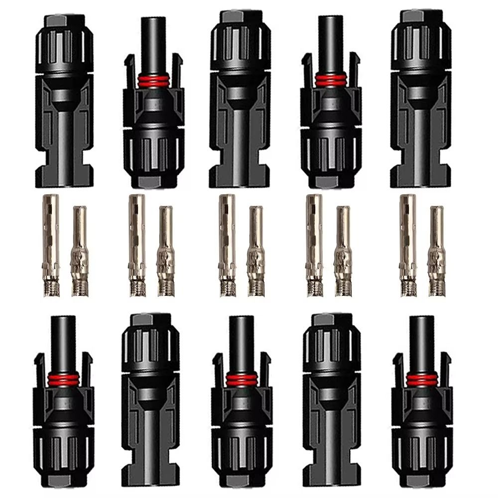 5 Pairs Waterproof Solar Connectors with 2pcs Spanner Solar PV Connector Solar Panel Connector