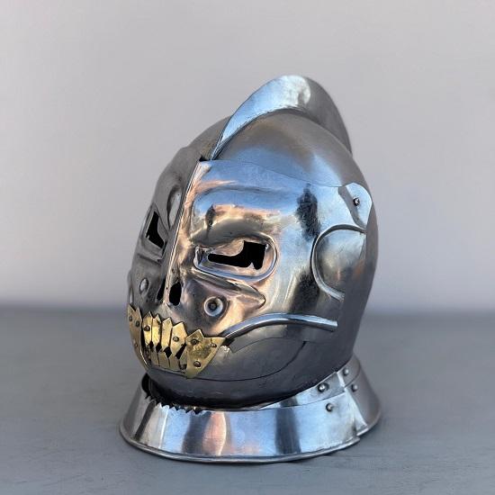 Medieval Skull Helmet Demonic Ghost Face, Cosplay LARP Armor
