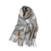 Women's Tie- Boucle Yarn Scarf Warm Neck Warmer for Fall Winter