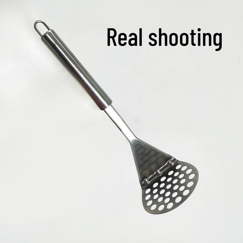 Purple Stainless Steel Masher for Potatoes and Baby Food