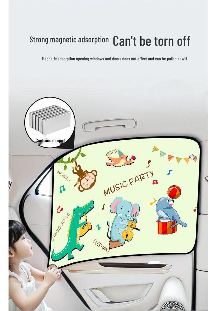 Sedan Window Sunshade - Heat Insulation & Privacy Curtain for Car Interior