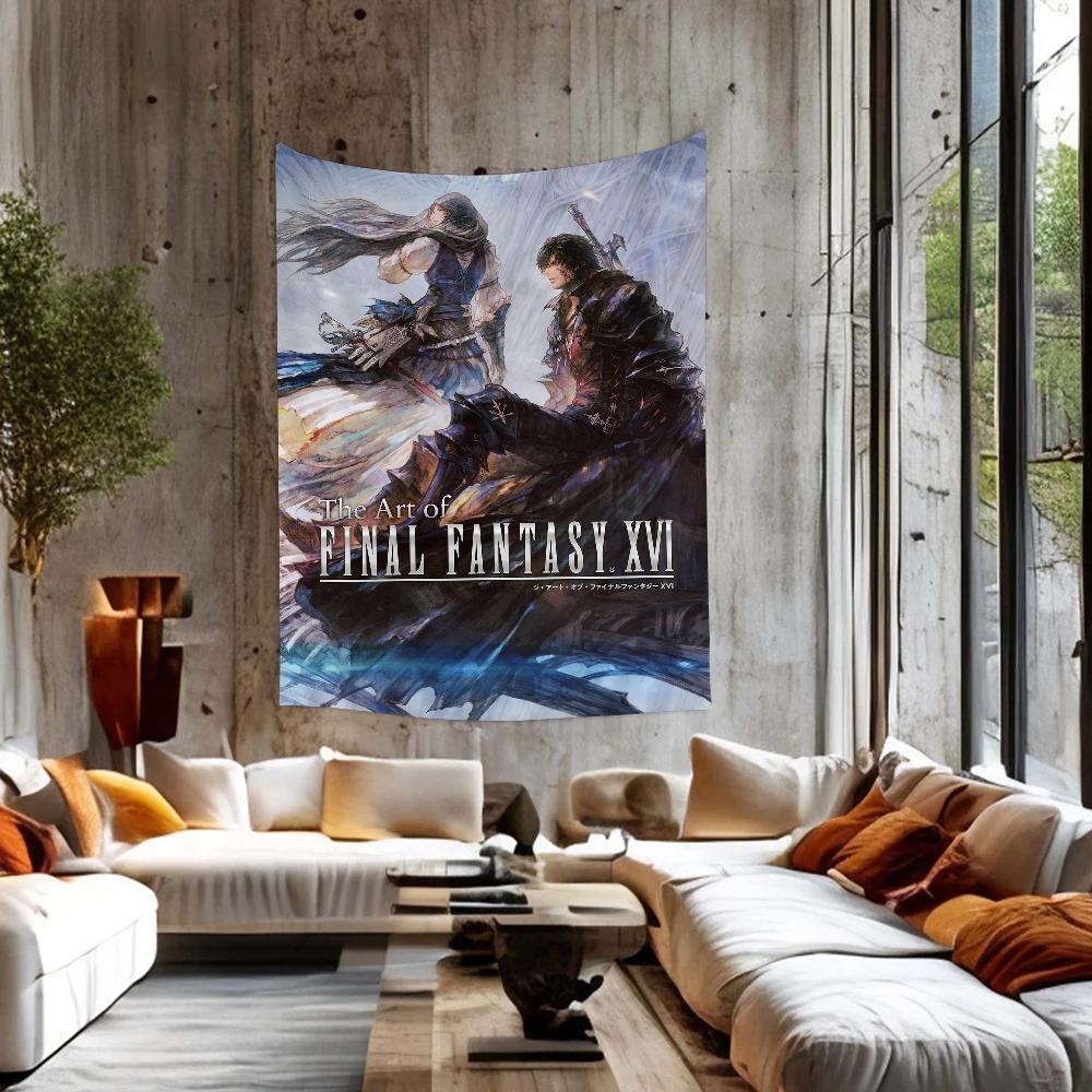 

Game Final FFantasy Vii Cartoon Tapestry Bohemian Wall Tapestries Mandala Wall Hanging Sheets 74x94cm(29x37in)