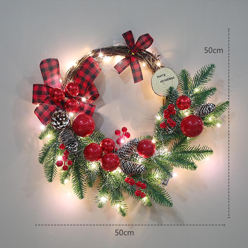 Creative Christmas Wreath - 40/60/80cm Festive Door Hanging Decoration & Gifts