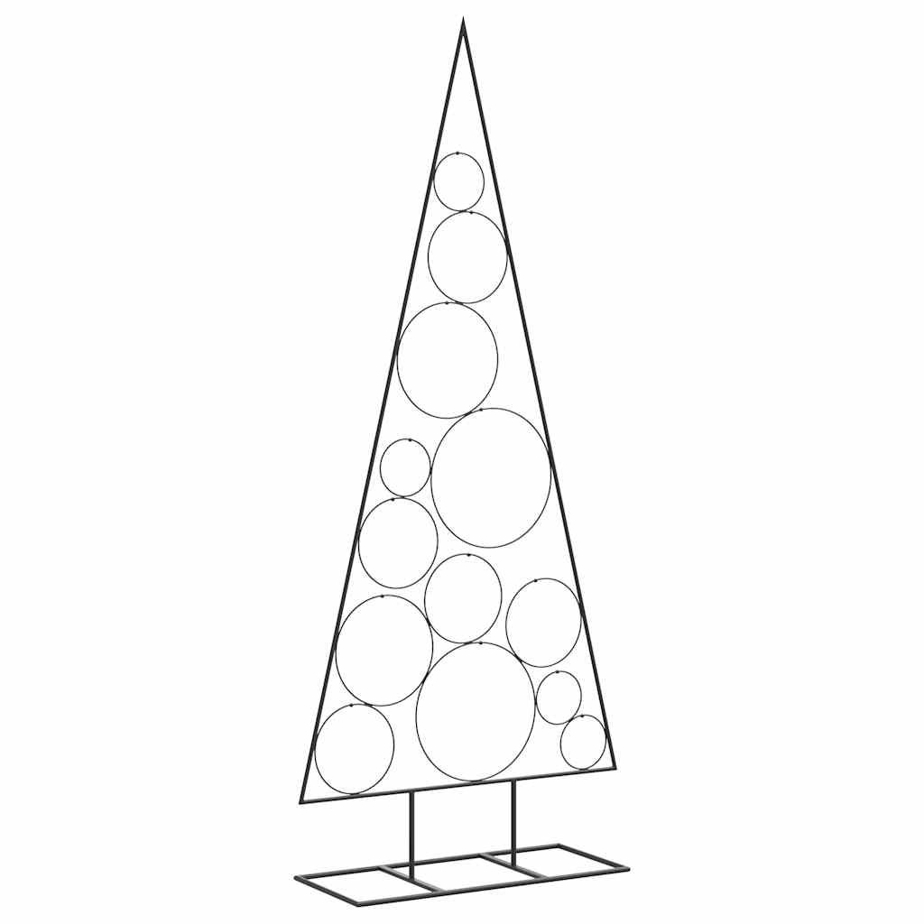 Metal Christmas Tree for Decorations Black 150 cm