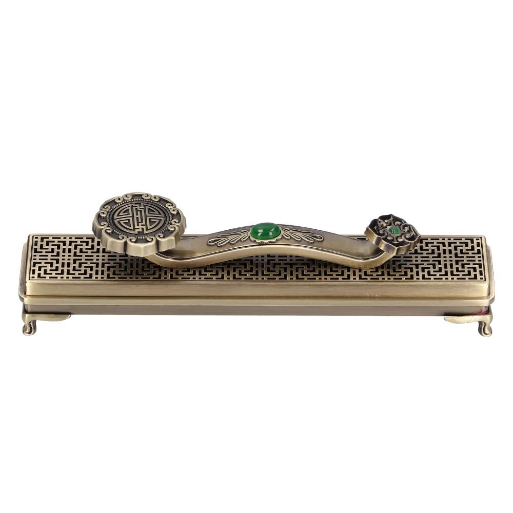 Antique retro style Incense Box Ruyi appearance Stick Incense Holder Sandalwood burning