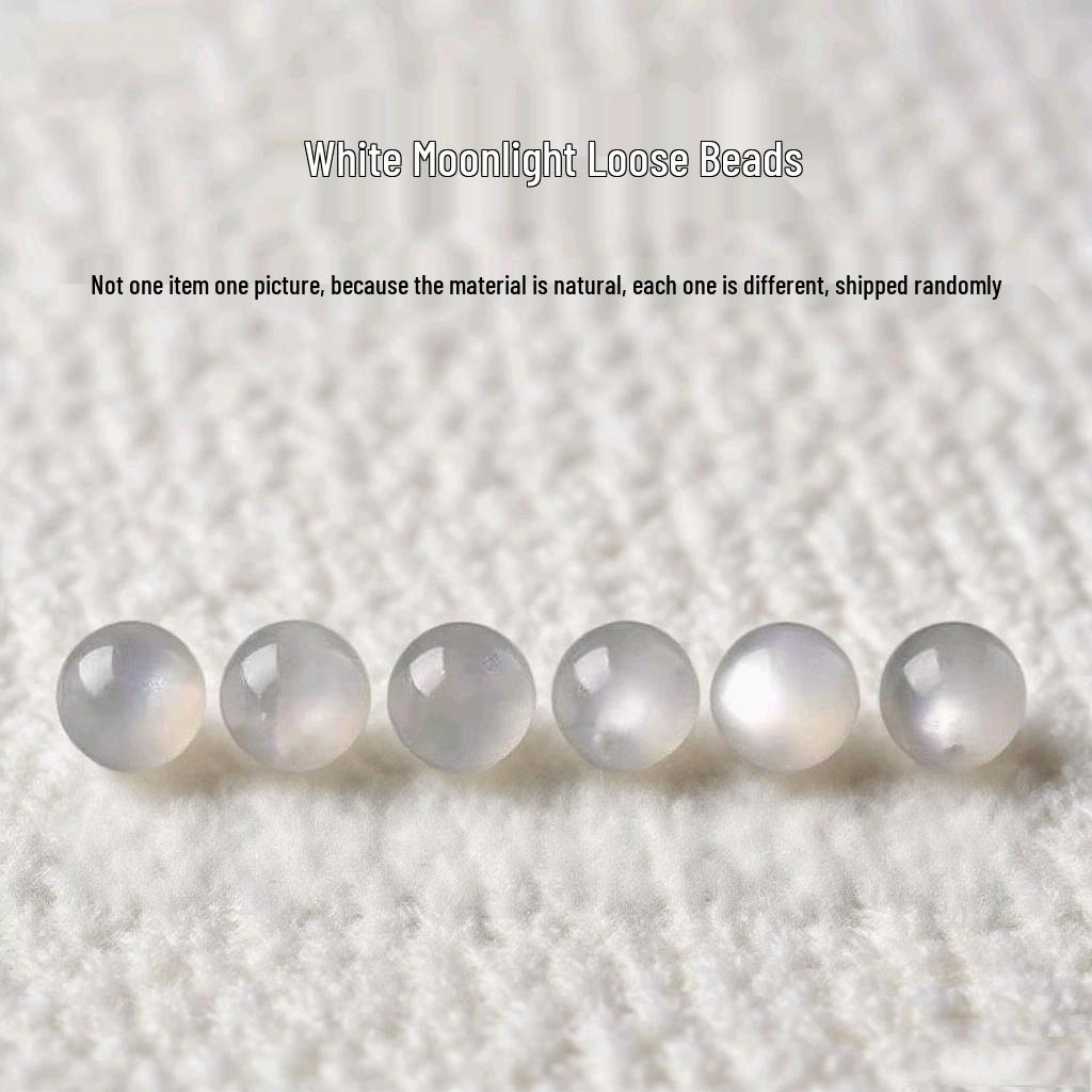 

Натуральні намистини з місячного каменю та світлого лабрадориту для DIY прикрас 10mm/2 pieces
