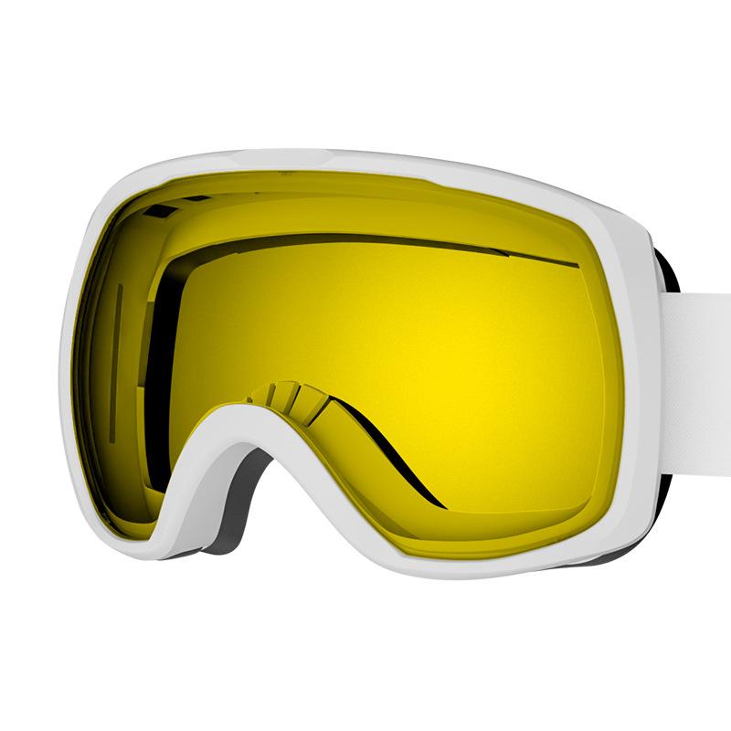 Unisex ski goggles with spherical lenses, windproof and anti-fog, essential protective eyewear equipment for snow sports