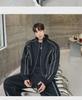 Luxury Men's Casual Sports Suit: Loose Cardigan Jacket & Wide-Leg Pants Set