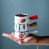 50ml Mini Ceramic Pot Milk Cup Creamer Jug Seasoning Dish Coffee Pitcher Vinegar Sushi Sauce Cup with Handle Kitchen Tableware