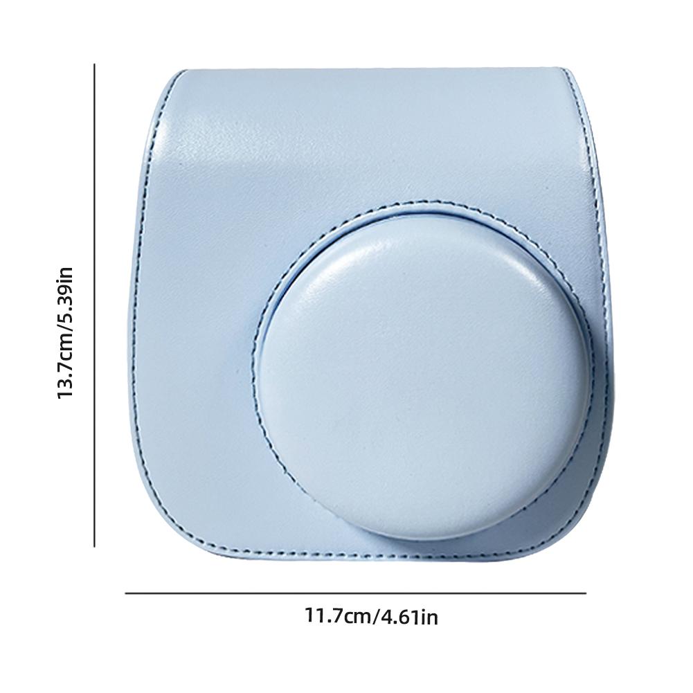 Retro Instant Camera Protective Case Camera Shoulder Bag PU Leather Lightweight Accessories for Fujifilm Instax Mini 12/11/9/8