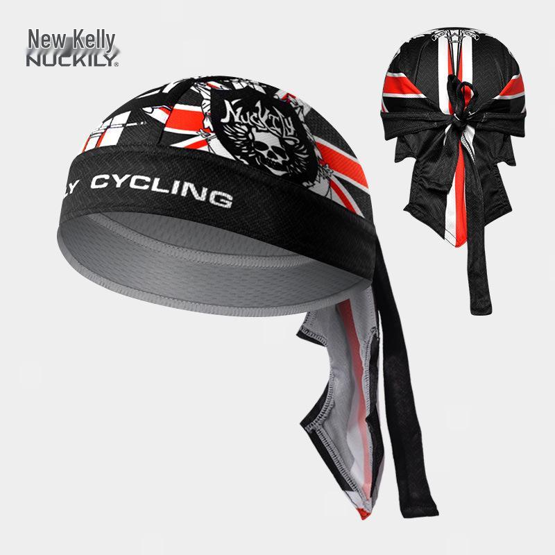 NUCKILY Unisex Sweat-Wicking Sports Headband & Pirate Cap - Hip Hop, Cycling, Dance, and Sun Protection.