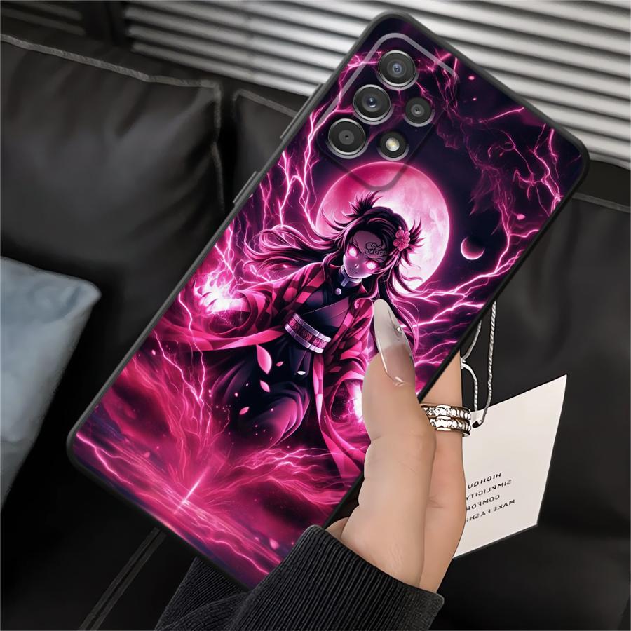 Demons Anime Slayer Soft Back Phone Cover Case for Samsung Galaxy A05 Note 20 Ultra 9 10 A01 A02 A03 A30 A40 A06 A04 A10 A20 A50
