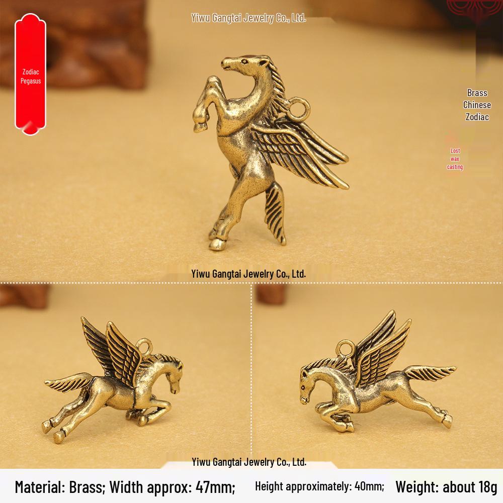 Portachiavi Rame Ottone 3D Dodici Segni Zodiacali