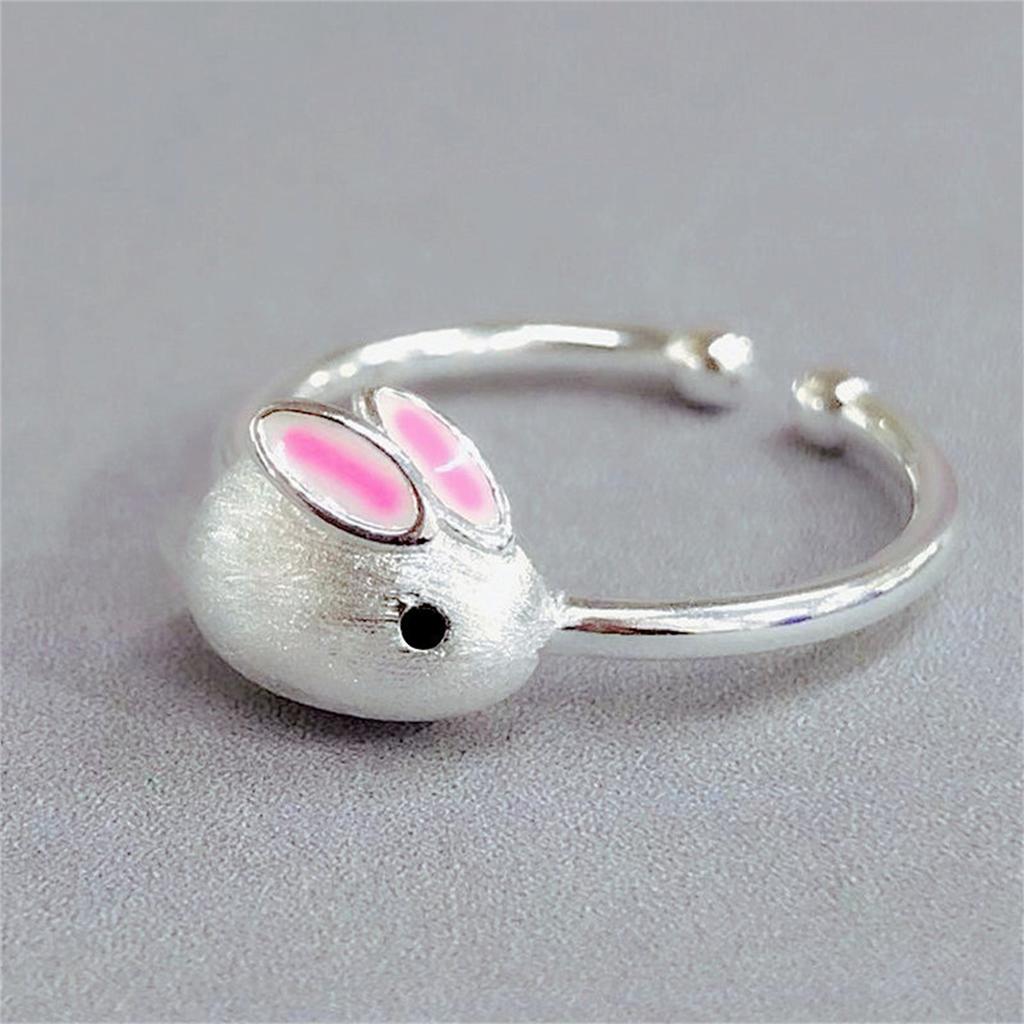 Sweet Lovely Rabbit Open Rings For Women Cute Animal Jewelry Charm Gothic Punk Rabbit Knuckle Finger Rings Fashion Jewelry Gifts