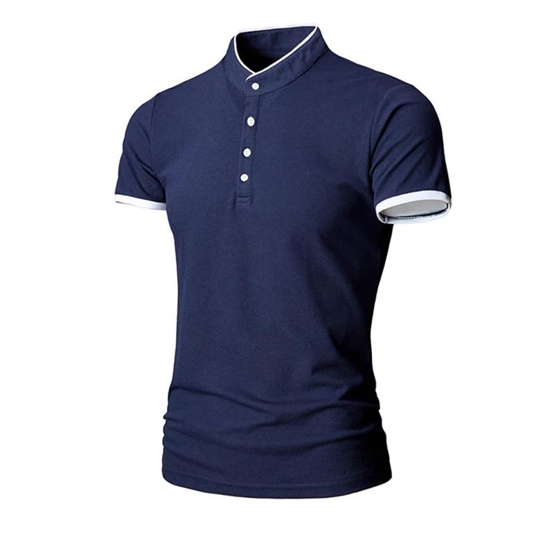 New Men's Business Casual POLO Short Sleeved Smooth and Wrinkle Resistant Comfortable Top