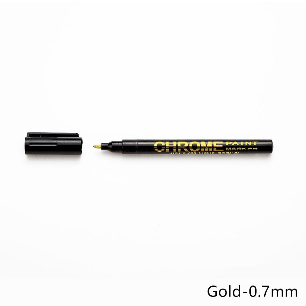 0.7/1/3mm Electroplating Chrome Mirror Marker Silver Liquid Hand-repair Chrome-plated Metal Waterproof Pen Craftwork Paint Pen