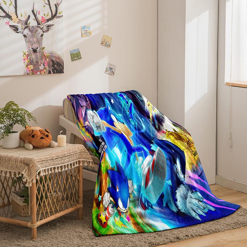 Cartoon Sonic Series Double-Sided Flannel 3D Digital Printing Blanket Blanket