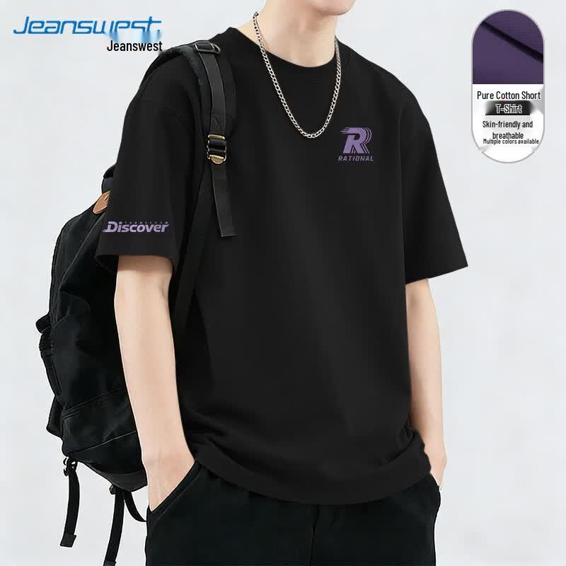 

Jeanswest Men s Loose Fit Cotton Short Sleeve T-Shirt XL