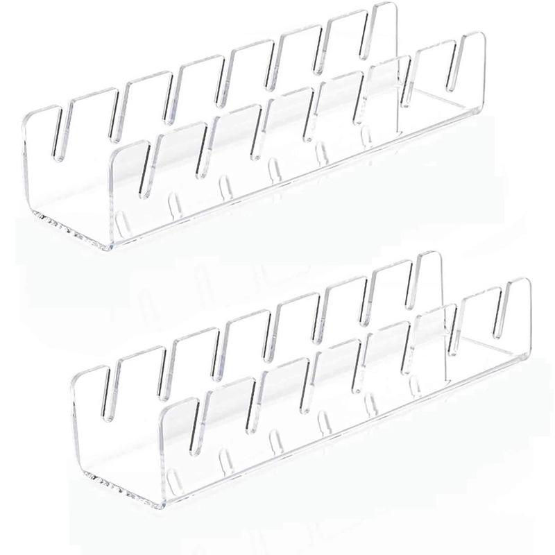 7-Holes Baseball Cap Display Rack Durable Clear Acrylic Hat Holder for Home Closet Storage Organization Stores Decoration